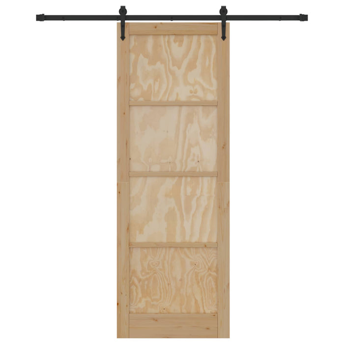 Ușă glisantă ORKDAL Natural și Negru 83 x 232 cm WALTI