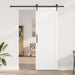Ușă glisantă ORKDAL Alb și negru 83 x 232 cm Lemn masiv de pin - WALTI WALTI