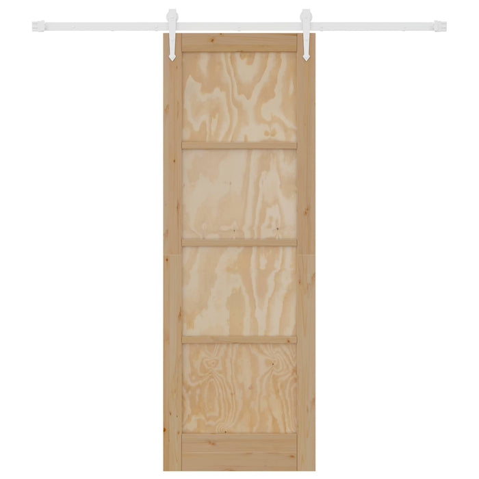 Ușă glisantă ORKDAL Natural și Alb 73,5 x 211 cm - WALTI WALTI