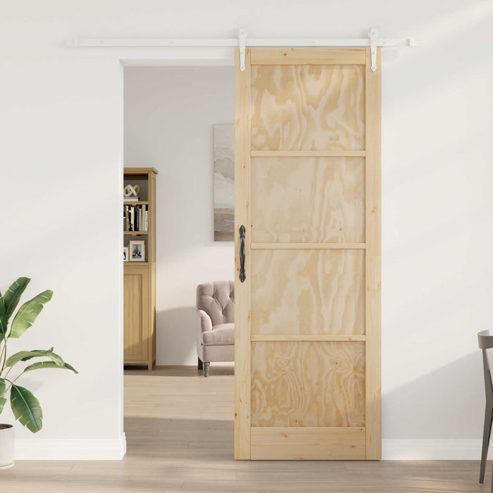 Ușă glisantă ORKDAL Natural și Alb 83 x 232 cm - WALTI WALTI