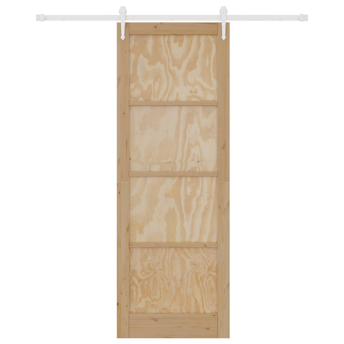 Ușă glisantă ORKDAL Natural și Alb 83 x 232 cm - WALTI WALTI