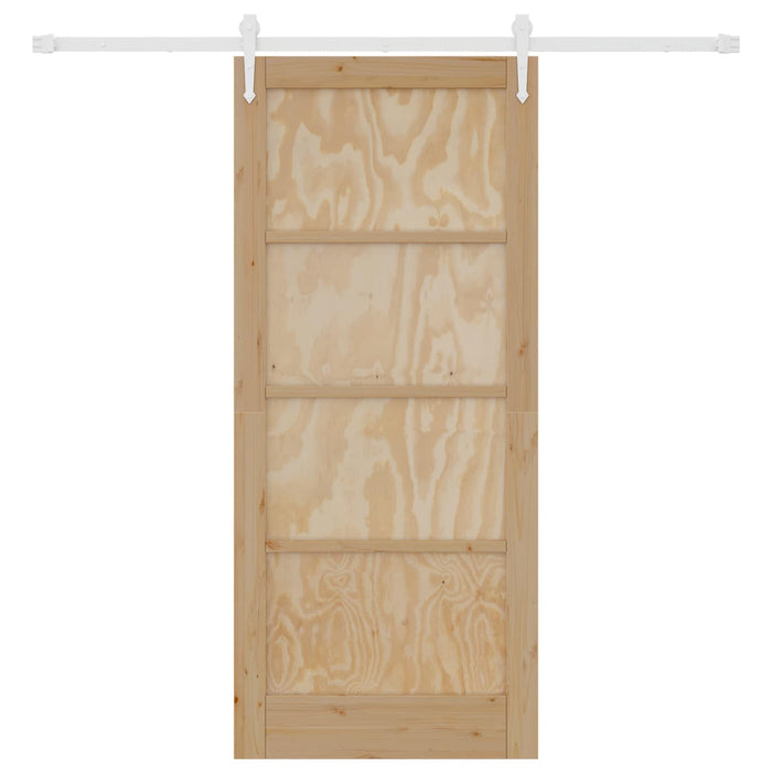 Ușă glisantă ORKDAL Natural și Alb 86 x 198,5 cm - WALTI WALTI