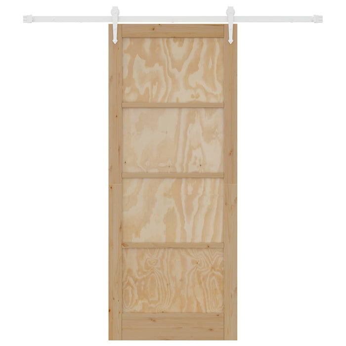 Ușă glisantă ORKDAL Natural și Alb 86 x 211 cm - WALTI WALTI
