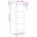 Ușă glisantă ORKDAL natural 73,5 x 211 cm Lemn masiv de pin - WALTI WALTI