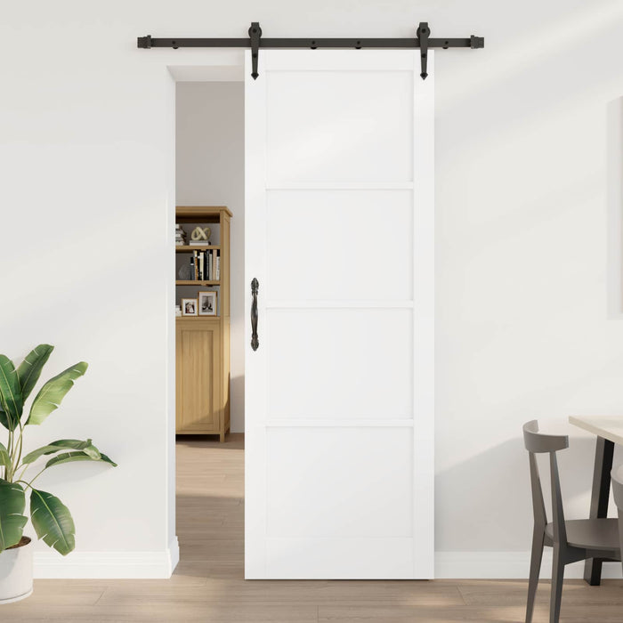 Ușă glisantă ORKDAL Alb 83 x 232 cm Lemn masiv de pin - WALTI WALTI