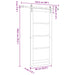 Ușă glisantă ORKDAL natural 86 x 198,5 cm Lemn masiv de pin - WALTI WALTI