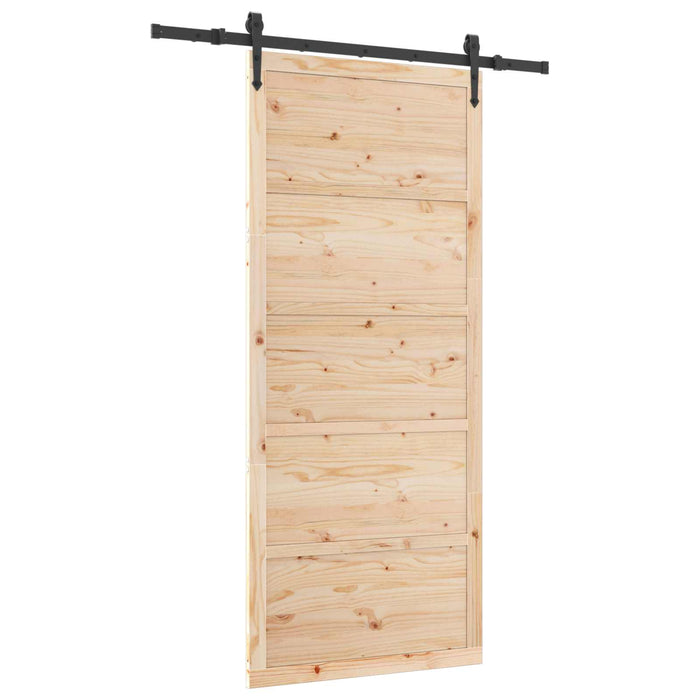 Ușă glisantă natural 80 x 208 cm Lemn masiv de pin - WALTI WALTI