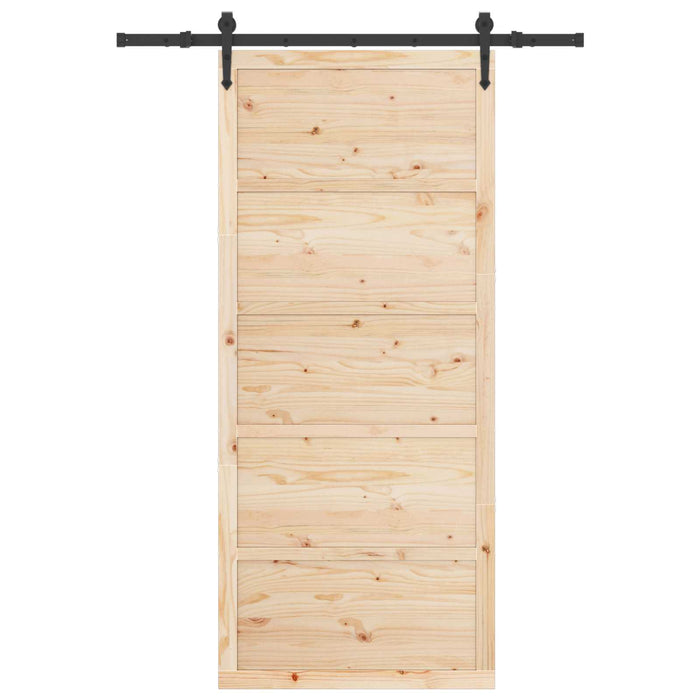 Ușă glisantă natural 80 x 208 cm Lemn masiv de pin - WALTI WALTI