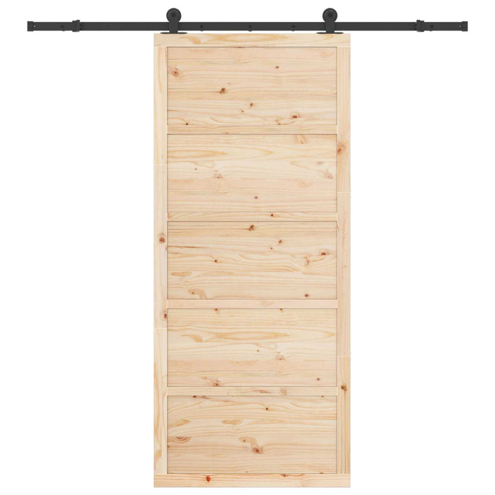 Ușă glisantă natural 90 x 208 cm Lemn masiv de pin WALTI