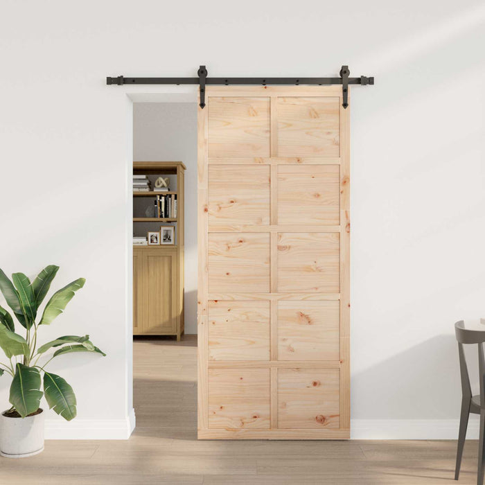 Ușă glisantă natural 80 x 208 cm Lemn masiv de pin - WALTI WALTI