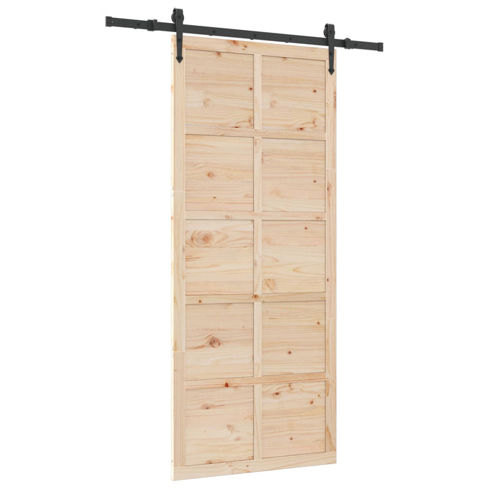 Ușă glisantă natural 80 x 208 cm Lemn masiv de pin - WALTI WALTI