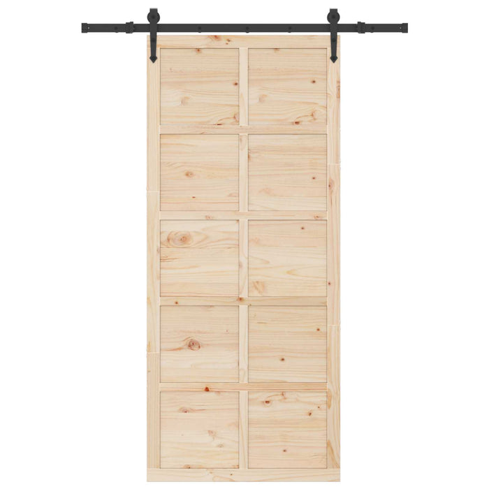 Ușă glisantă natural 80 x 208 cm Lemn masiv de pin - WALTI WALTI