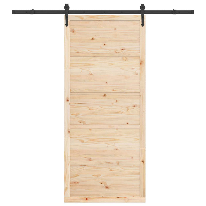 Ușă glisantă natural 100 x 208 cm Lemn masiv de pin - WALTI WALTI