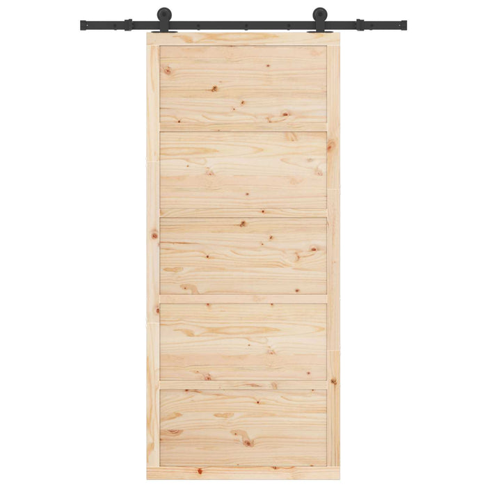 Ușă glisantă natural 80 x 208 cm Lemn masiv de pin - WALTI WALTI