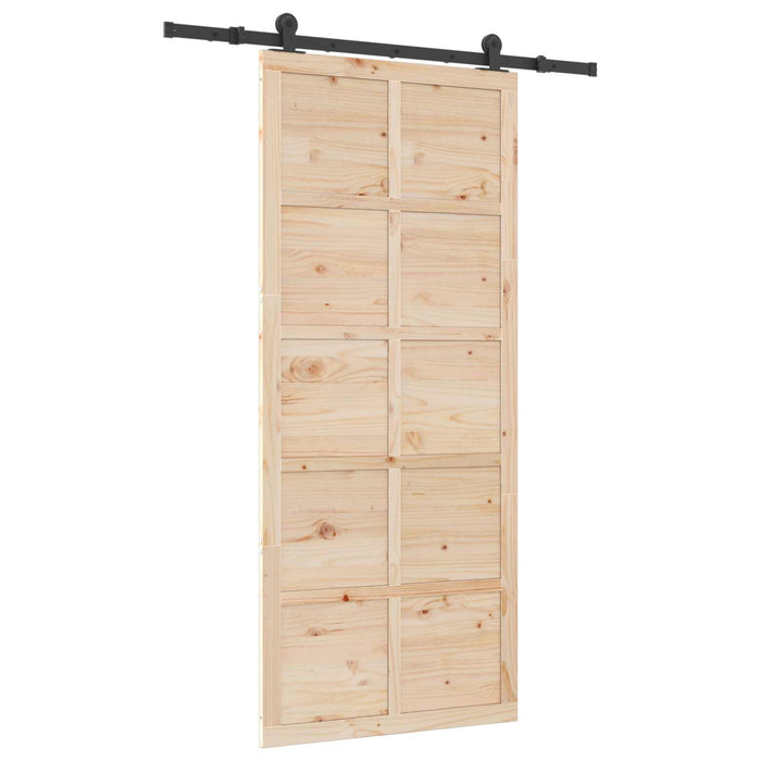 Ușă glisantă natural 80 x 208 cm Lemn masiv de pin - WALTI WALTI