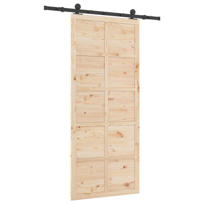 Ușă glisantă natural 80 x 208 cm Lemn masiv de pin - WALTI WALTI