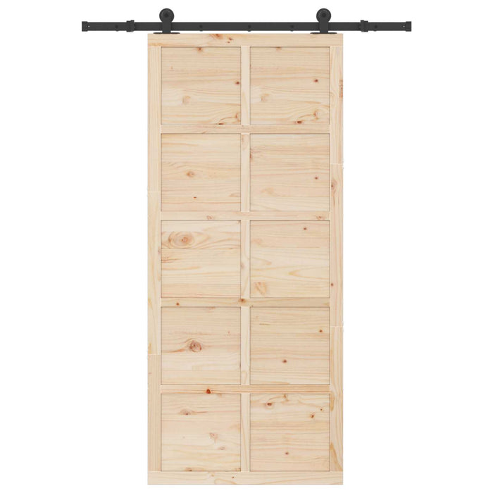 Ușă glisantă natural 80 x 208 cm Lemn masiv de pin - WALTI WALTI