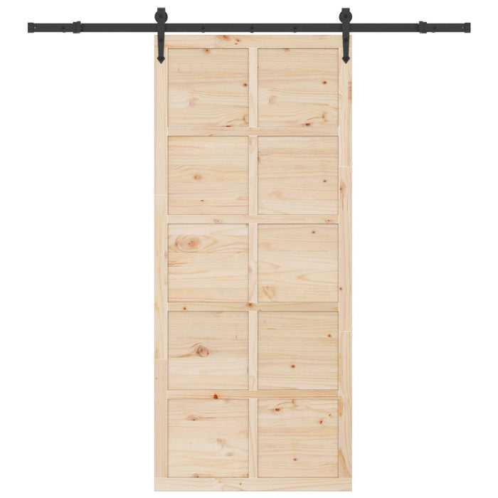 Ușă glisantă natural 100 x 208 cm Lemn masiv de pin - WALTI WALTI