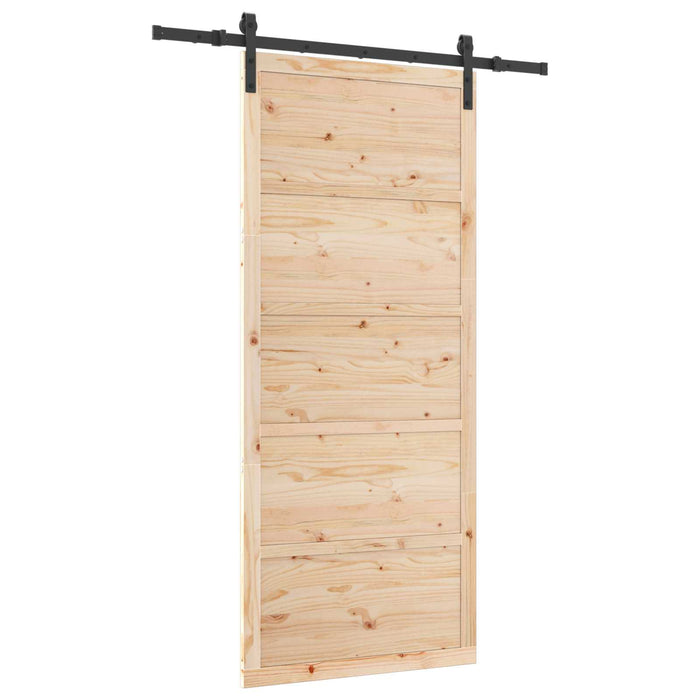Ușă glisantă natural 80 x 208 cm Lemn masiv de pin - WALTI WALTI
