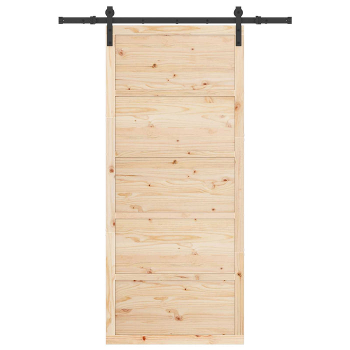 Ușă glisantă natural 80 x 208 cm Lemn masiv de pin - WALTI WALTI