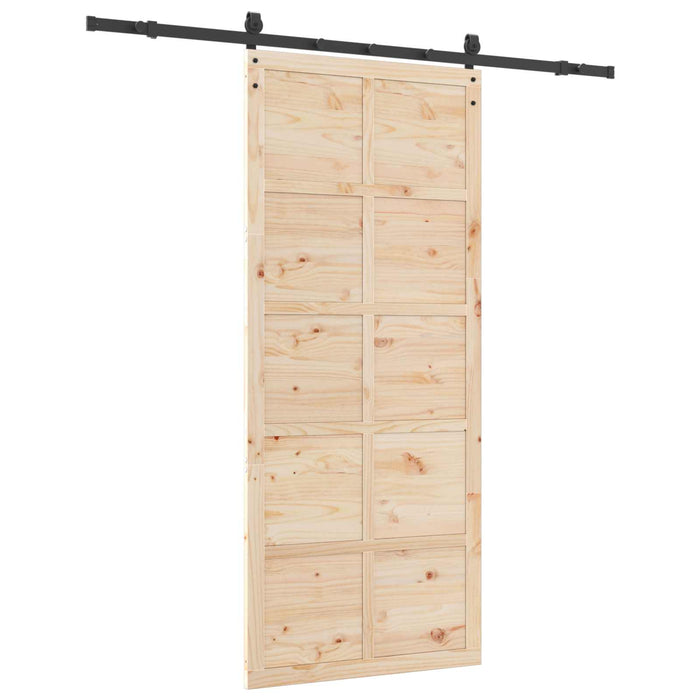 Ușă glisantă natural 90 x 208 cm Lemn masiv de pin - WALTI WALTI