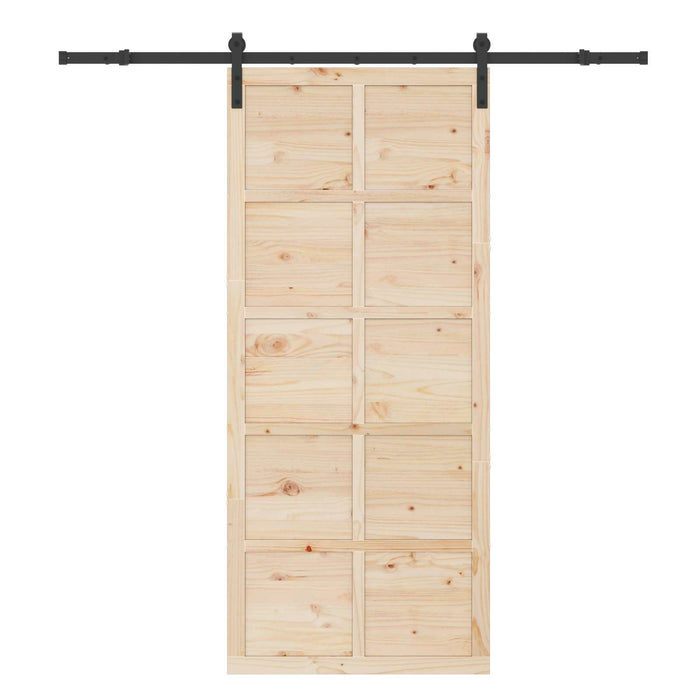 Ușă glisantă natural 90 x 208 cm Lemn masiv de pin - WALTI WALTI
