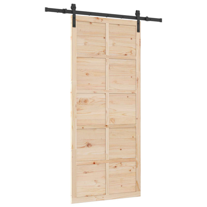 Ușă glisantă natural 80 x 208 cm Lemn masiv de pin - WALTI WALTI