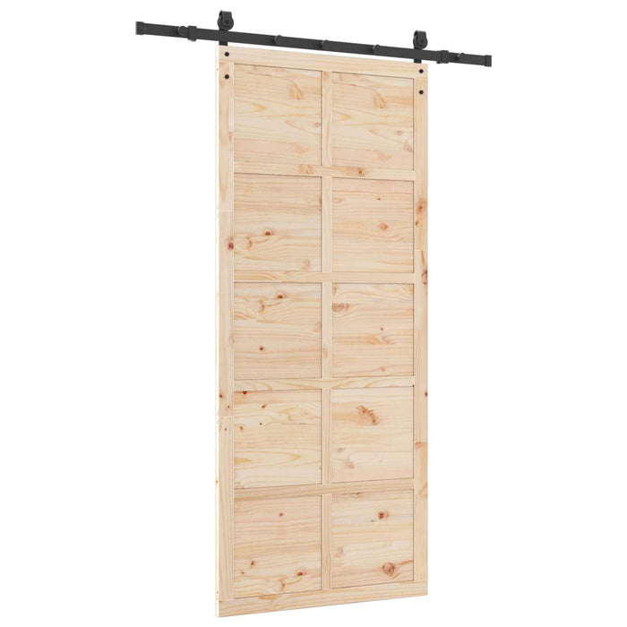 Ușă glisantă natural 80 x 208 cm Lemn masiv de pin - WALTI WALTI