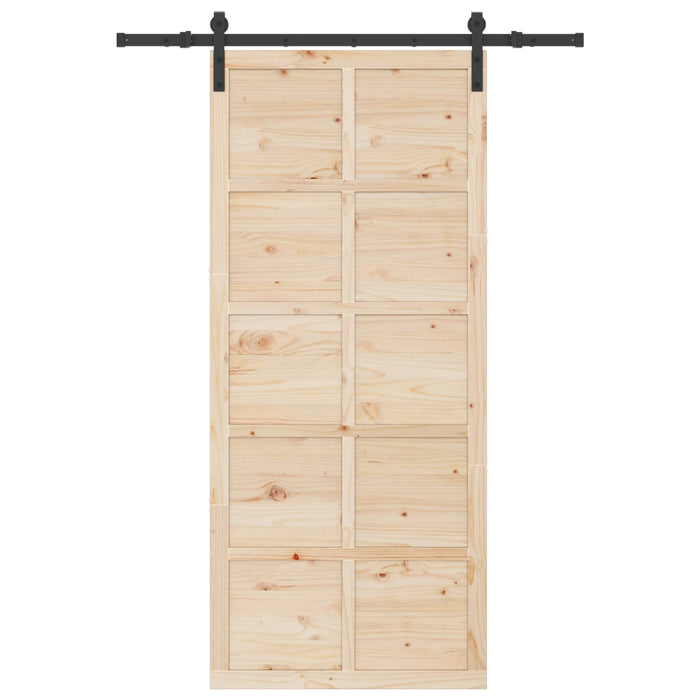 Ușă glisantă natural 80 x 208 cm Lemn masiv de pin - WALTI WALTI
