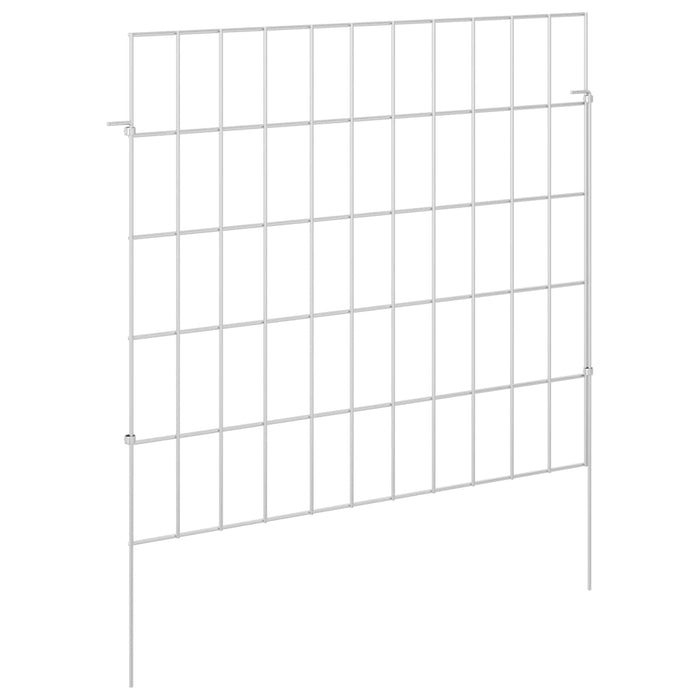 Gard de grădină cu țevi de sprijin 48 pcs 55 x 50 cm Mesh WALTI