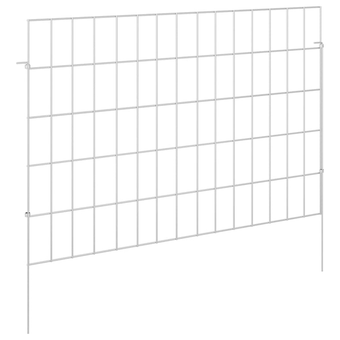 Gard de grădină cu țevi de sprijin 48 pcs 75 x 50 cm Mesh WALTI