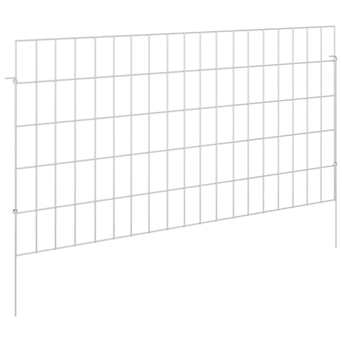 Gard de grădină cu țevi de sprijin 48 pcs 95 x 50 cm Mesh WALTI