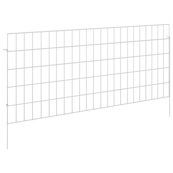 Gard de grădină cu țevi de sprijin 24 pcs 115 x 50 cm Mesh WALTI