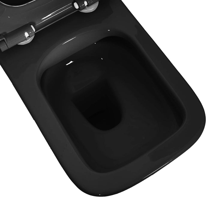 Vas WC suspendat Ceramică Negru WALTI