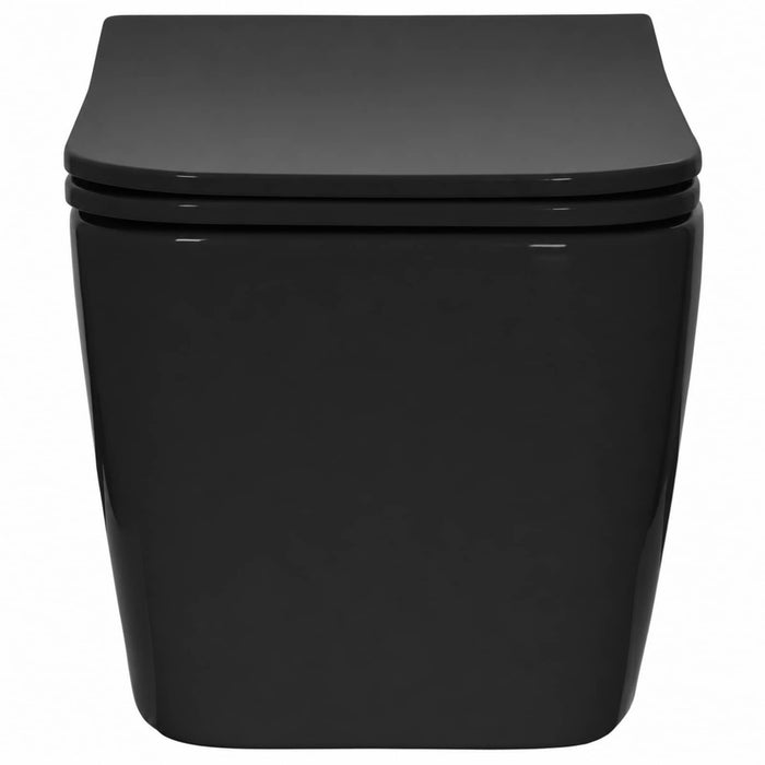Vas WC suspendat Ceramică Negru WALTI