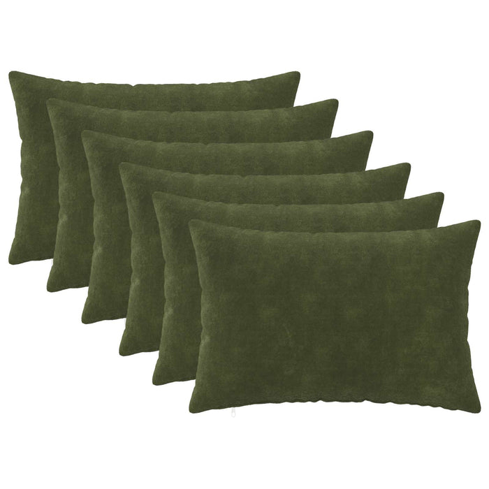 Pernă cu pernă HEERLEN 6 buc. Verde Fleece din microfibra - WALTI WALTI