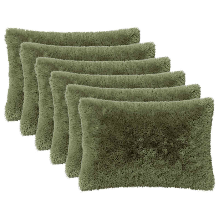 Pernă cu pernă HEERLEN 6 buc. Verde Fleece PV - WALTI WALTI