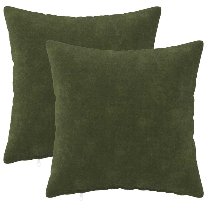 Pernă cu pernă HEERLEN 2 buc. Verde Fleece din microfibra - WALTI WALTI