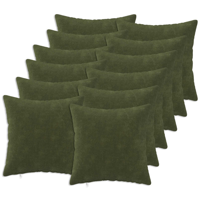 Pernă cu pernă HEERLEN 12 buc. Verde Fleece din microfibra - WALTI WALTI