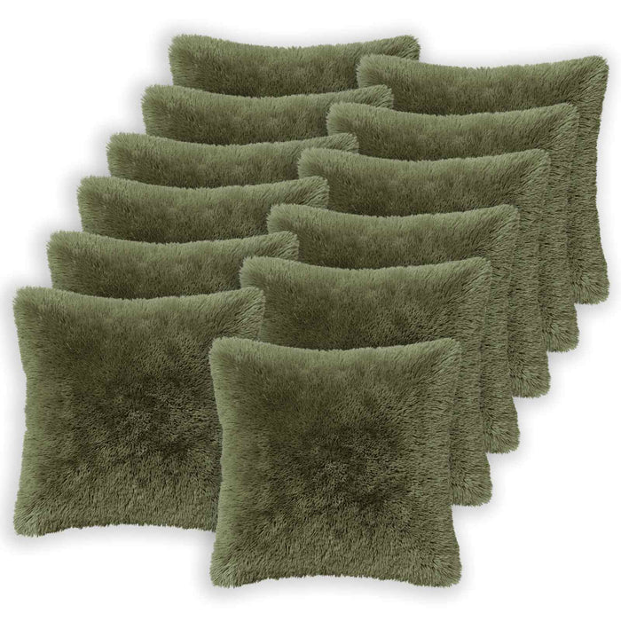 Pernă cu pernă HEERLEN 6 buc. Verde Fleece PV - WALTI WALTI