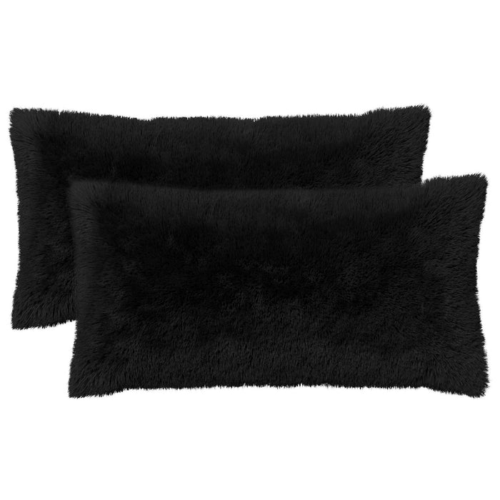 Pernă cu pernă HEERLEN 2 buc. Negru Fleece PV - WALTI WALTI