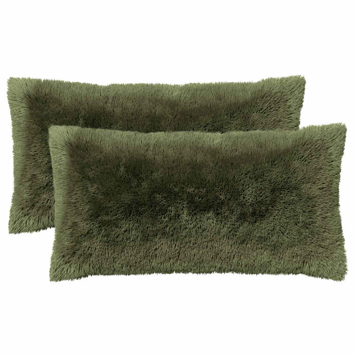 Pernă cu pernă HEERLEN 2 buc. Verde Fleece PV - WALTI WALTI