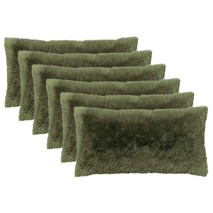 Pernă cu pernă HEERLEN 6 buc. Verde Fleece PV WALTI