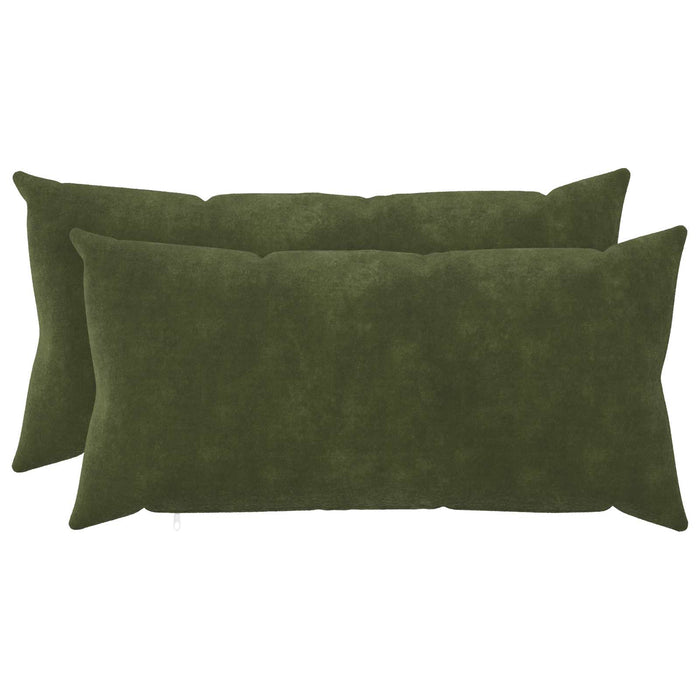 Pernă cu pernă HEERLEN 2 buc. Verde Fleece din microfibra - WALTI WALTI