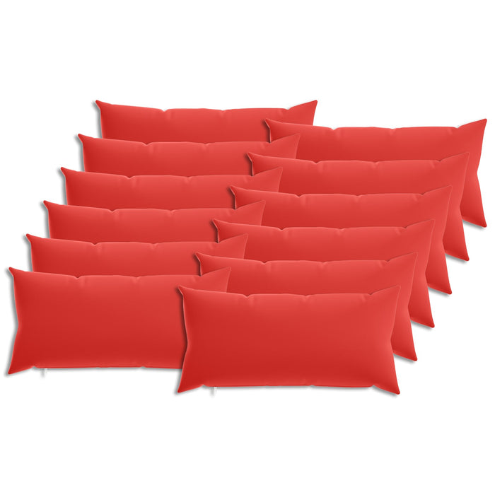 Pernă cu pernă HEERLEN 12 buc. Roșu Poliester WALTI
