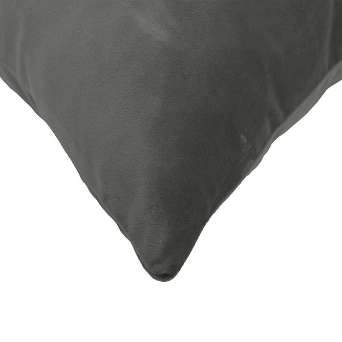 Pernă cu pernă HEERLEN Gri închis 40 x 145 cm Catifea WALTI