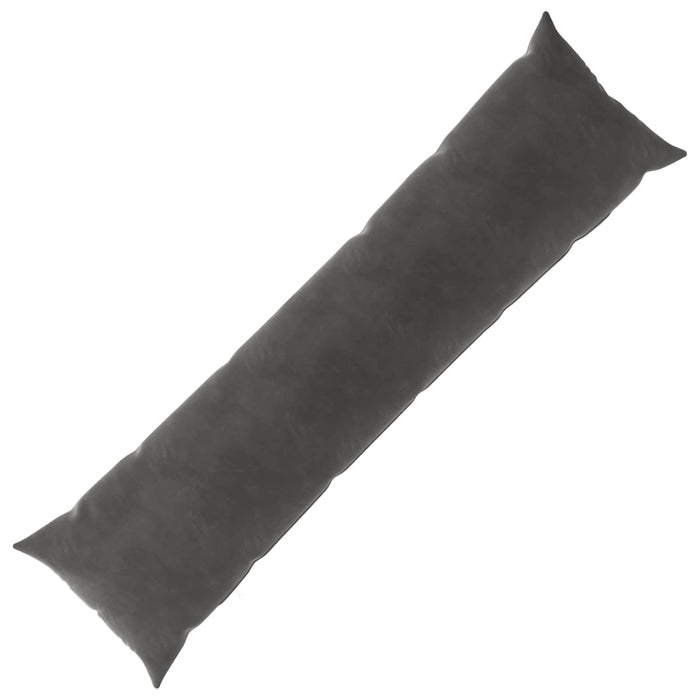 Pernă cu pernă HEERLEN Gri închis 40 x 145 cm Catifea WALTI