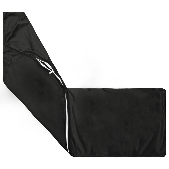 Pernă cu pernă HEERLEN Negru 40 x 145 cm Catifea WALTI