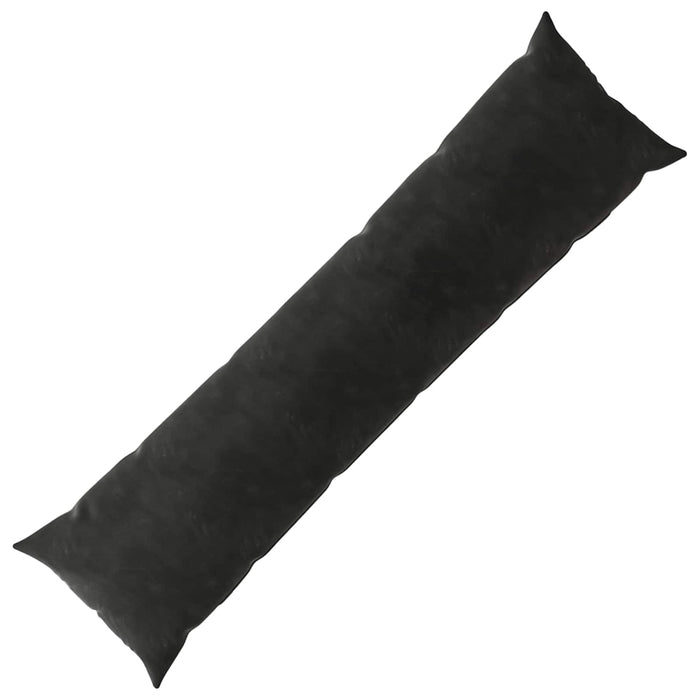 Pernă cu pernă HEERLEN Negru 40 x 145 cm Catifea WALTI
