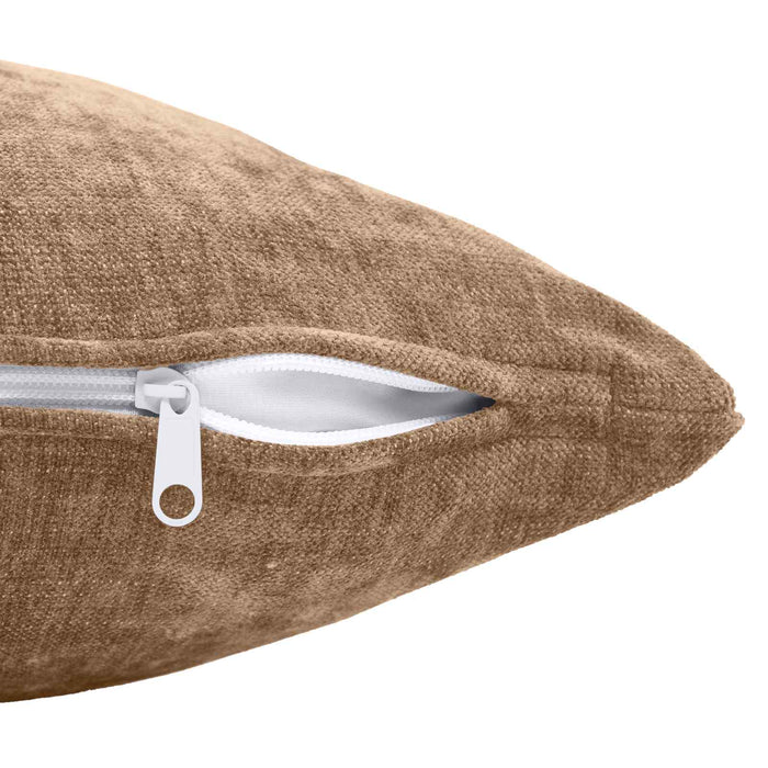 Pernă 2 buc. HEERLEN Maro 45 x 45 cm Țesătură Chenille WALTI